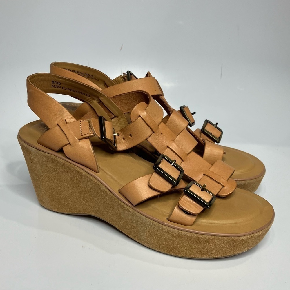 Kork-Ease Tan Wedge Sandals